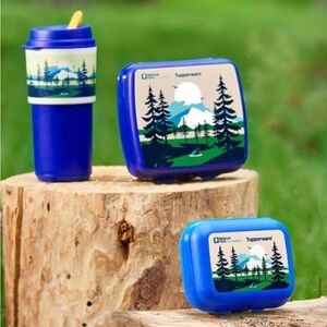 Tupperware set/ coffee to go cup